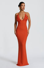 Celaena Maxi Dress - Orange - Napalia