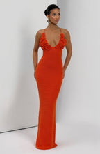 Celaena Maxi Dress - Orange - Napalia