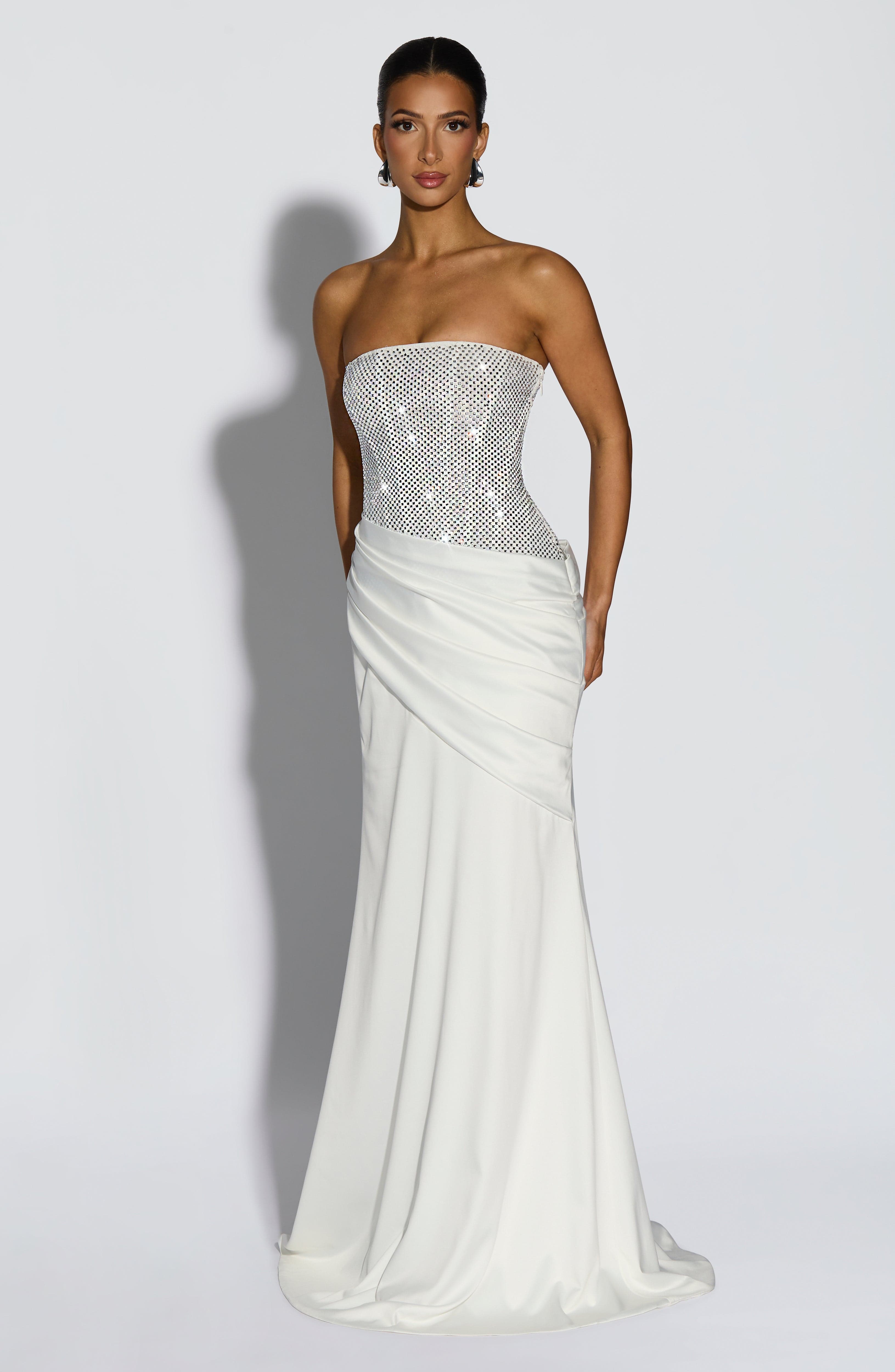 Celestia Maxi Dress - Ivory - Napalia