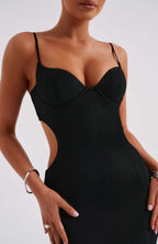 Celine Maxi Dress - Black - Napalia