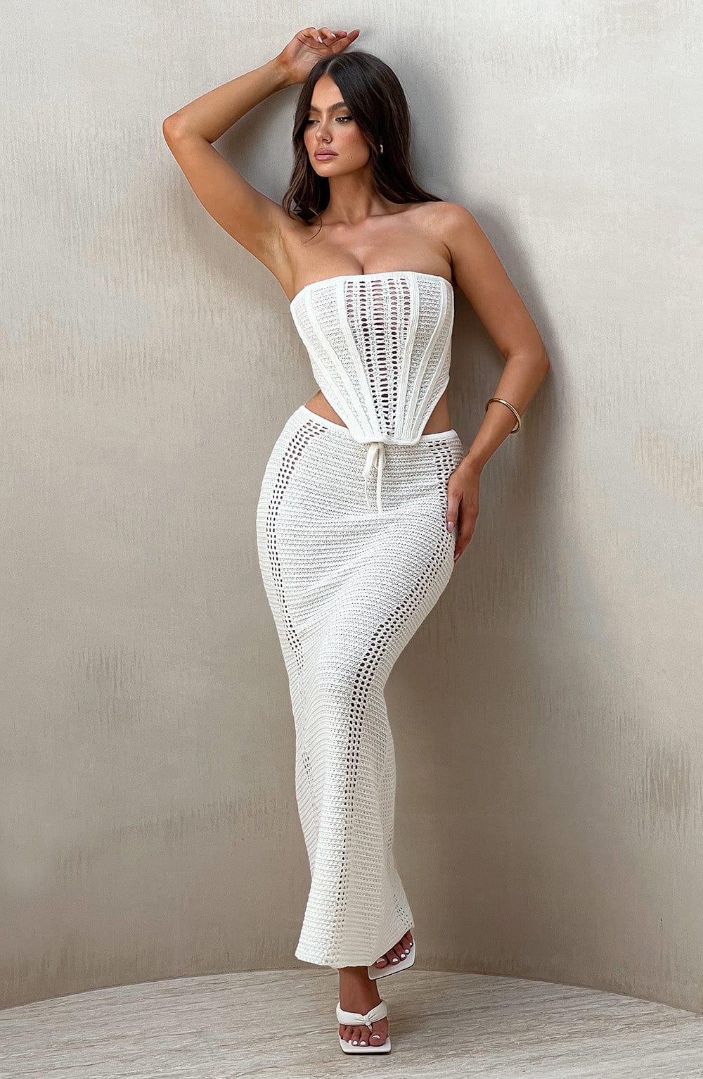 Chayenne Maxi Skirt - White - Napalia