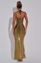 Chrishelle Maxi Dress - Gold - Napalia