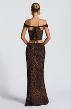 Chrysoula Maxi Skirt - Leopard Print - Napalia