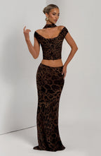Chrysoula Top - Leopard Print - Napalia