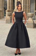 Clarabella Midi Dress - Black - Napalia