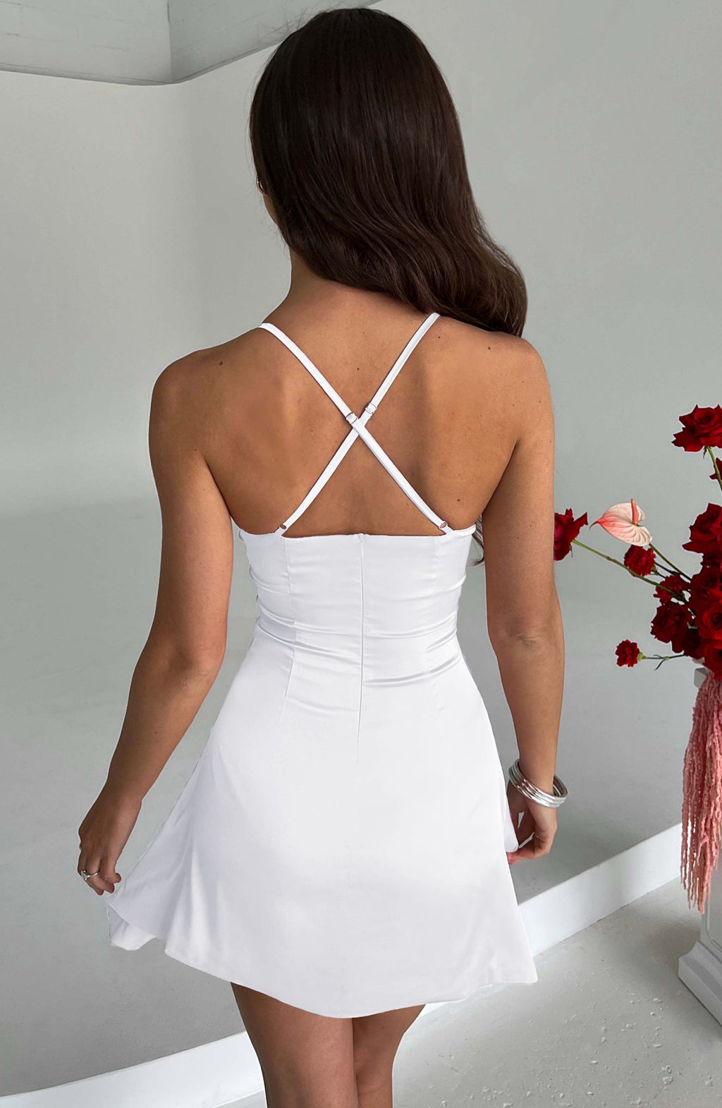 Clarise Mini Dress - Ivory - Napalia