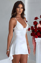 Clarise Mini Dress - Ivory - Napalia