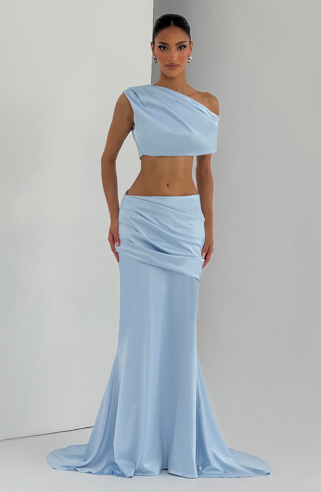 Claudette Maxi Skirt - Glacier Blue - Napalia
