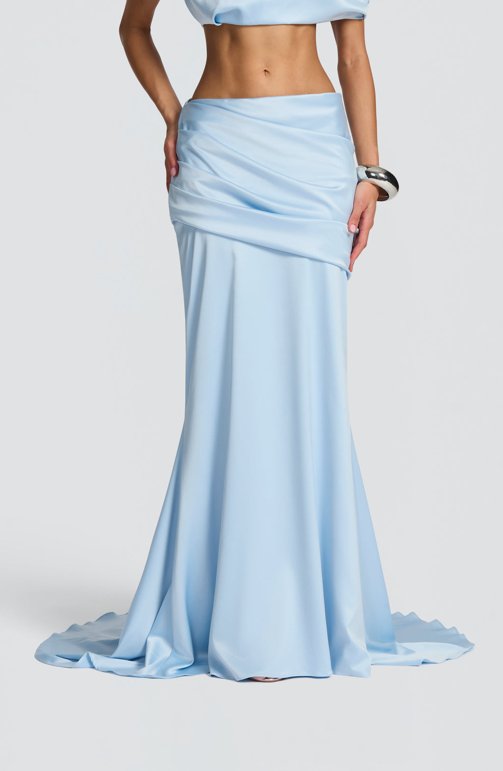 Claudette Maxi Skirt - Glacier Blue - Napalia
