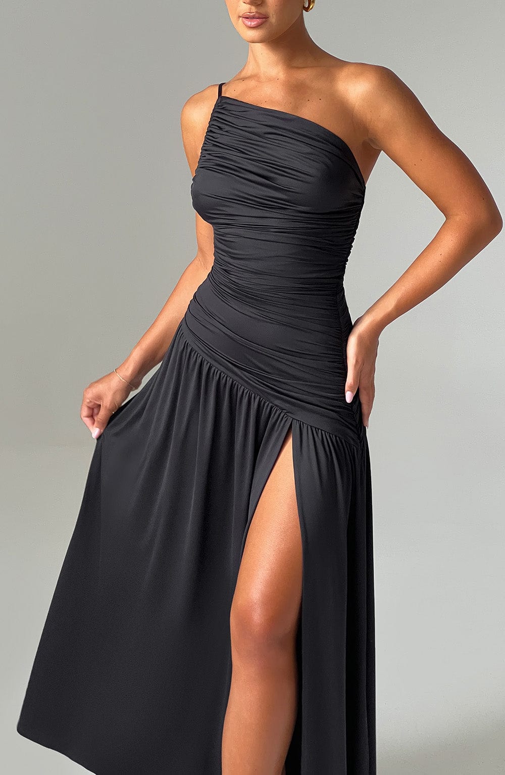 Claudia Maxi Dress - Black - Napalia