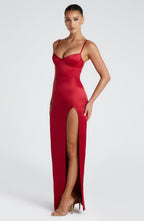 Clementine Maxi Dress - Red - Napalia