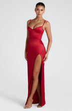 Clementine Maxi Dress - Red - Napalia