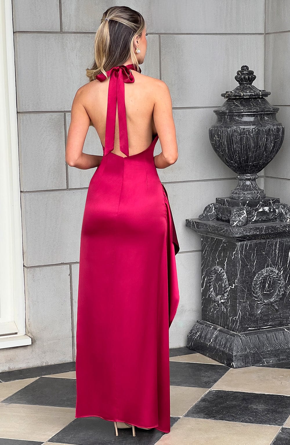 Colette Maxi Dress - Burgundy - Napalia