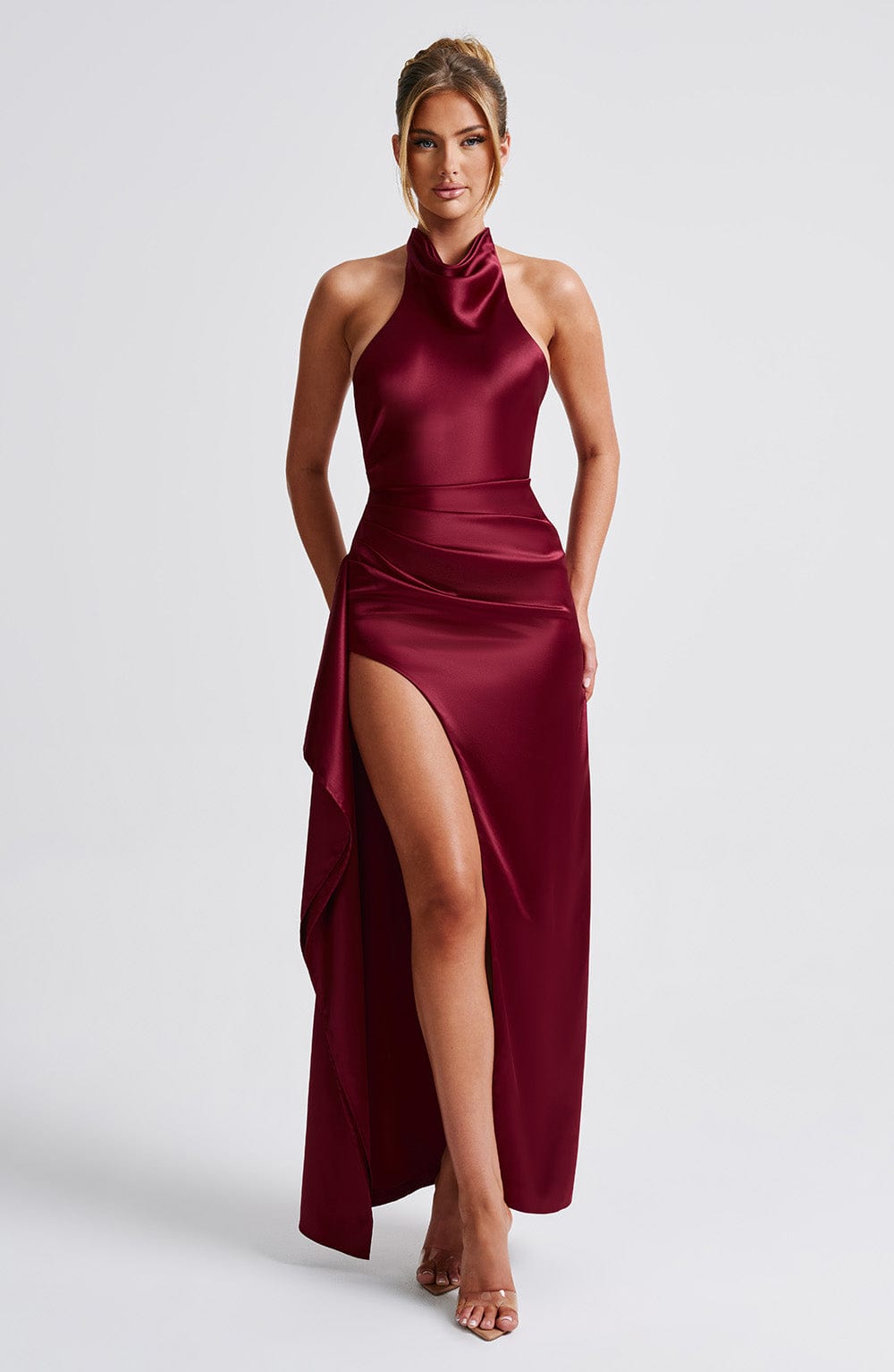 Colette Maxi Dress - Burgundy - Napalia