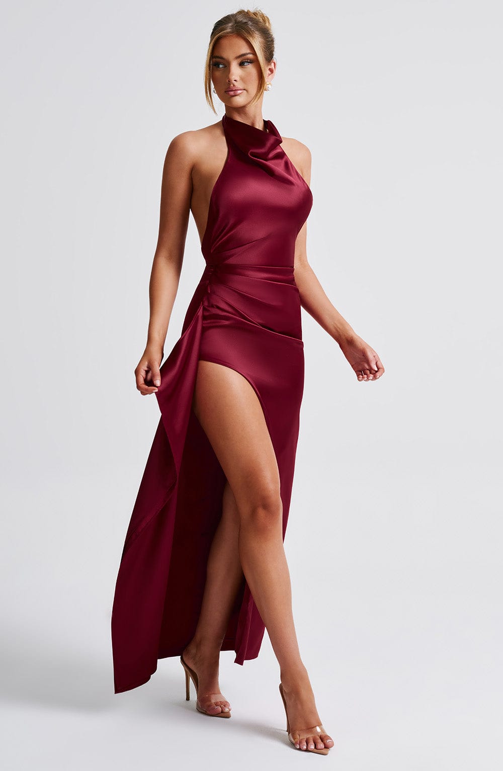 Colette Maxi Dress - Burgundy - Napalia