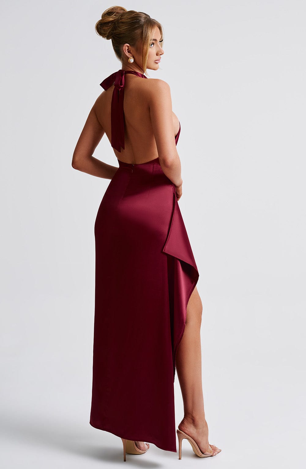 Colette Maxi Dress - Burgundy - Napalia