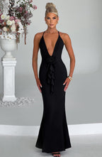 Constantina Maxi Dress - Black - Napalia