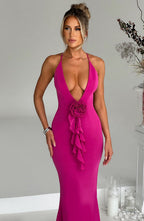 Constantina Maxi Dress - Hot Pink - Napalia