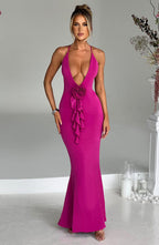 Constantina Maxi Dress - Hot Pink - Napalia