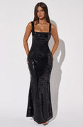 Corinne Maxi Dress - Black - Napalia