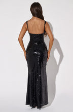 Corinne Maxi Dress - Black - Napalia