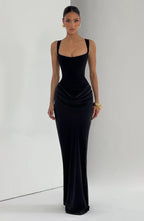 Cornelia Maxi Dress - Black - Napalia