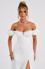 Courtney Midi Dress - Ivory - Napalia