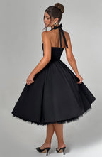 Cressida Midi Dress - Black - Napalia