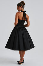 Cressida Midi Dress - Black - Napalia