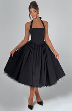 Cressida Midi Dress - Black - Napalia