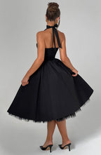 Cressida Midi Dress - Black - Napalia