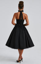 Cressida Midi Dress - Black - Napalia