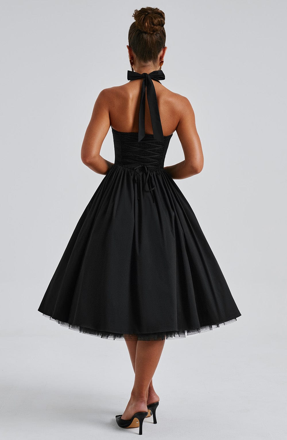 Cressida Midi Dress - Black - Napalia