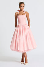 Cressida Midi Dress - Blush - Napalia