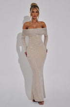 Cyprus Maxi Dress - Nude - Napalia