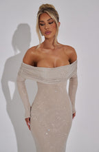 Cyprus Maxi Dress - Nude - Napalia