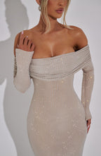 Cyprus Maxi Dress - Nude - Napalia