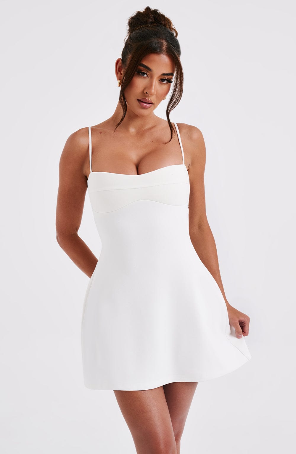 Dakota Mini Dress - Ivory - Napalia