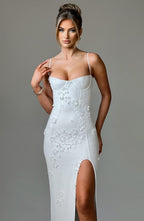 Dalary Maxi Dress - Ivory Lined - Napalia