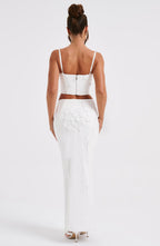 Dalary Maxi Skirt - White - Napalia