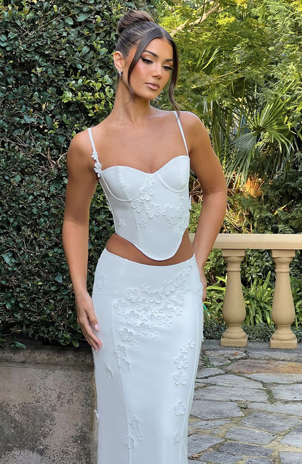 Dalary Maxi Skirt - White - Napalia