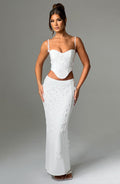 Dalary Maxi Skirt - White - Napalia