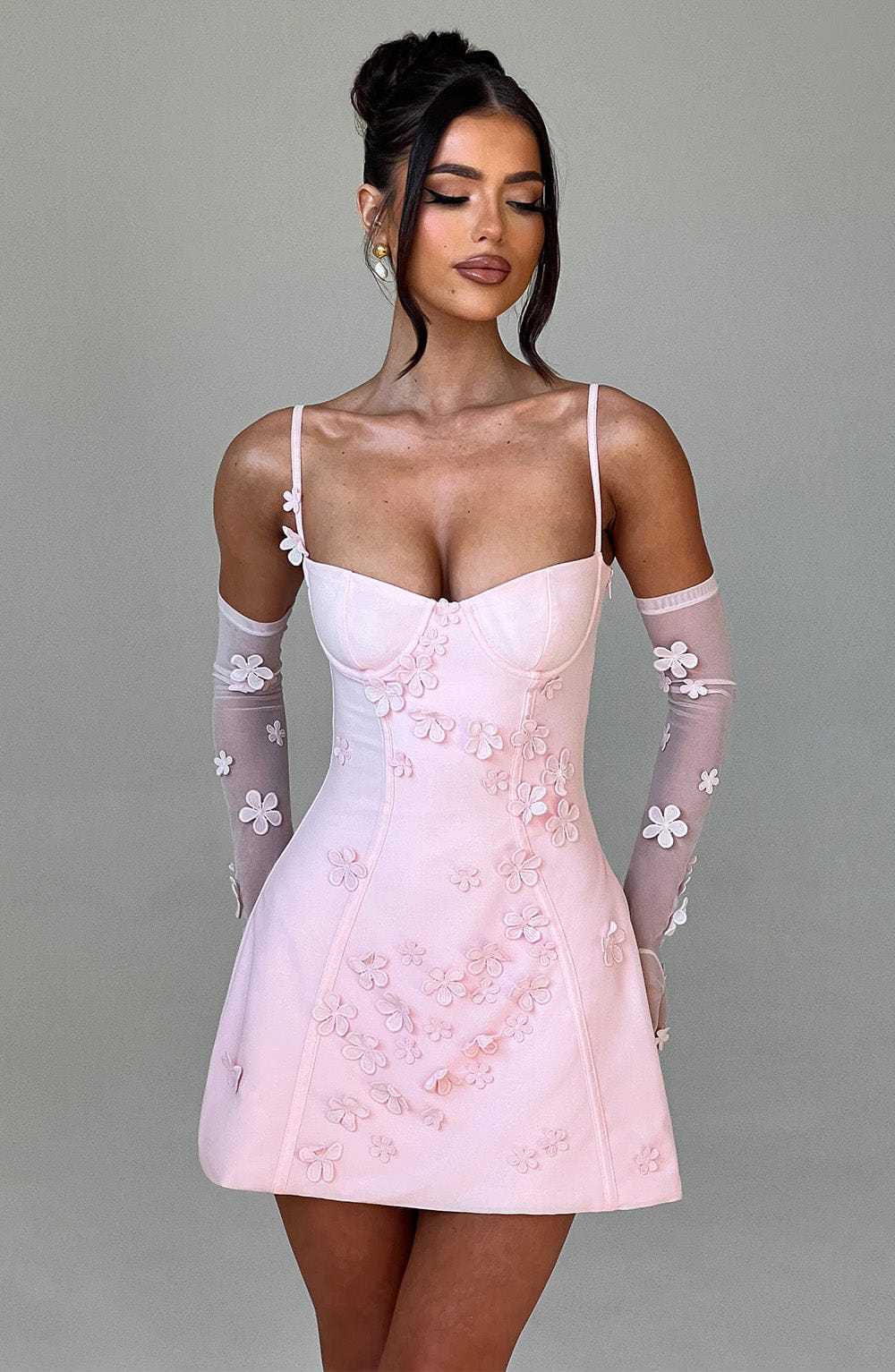 Dalary Mini Dress - Blush - Napalia