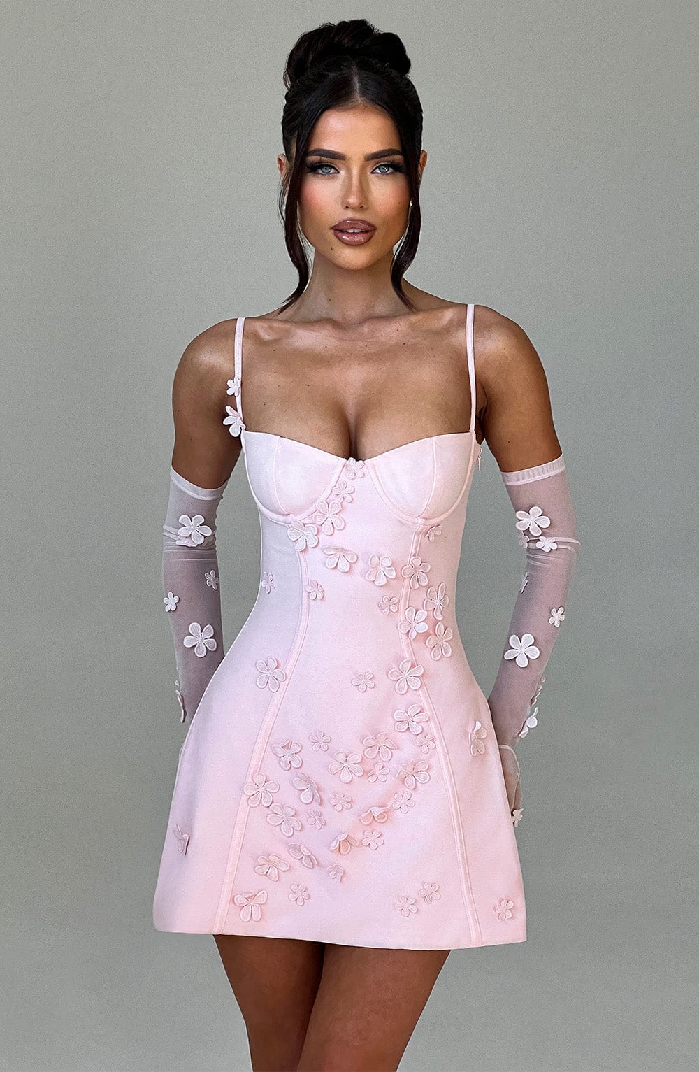 Dalary Mini Dress - Blush - Napalia