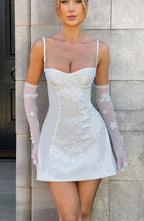 Dalary Mini Dress - Ivory - Napalia