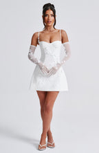 Dalary Mini Dress - Ivory - Napalia