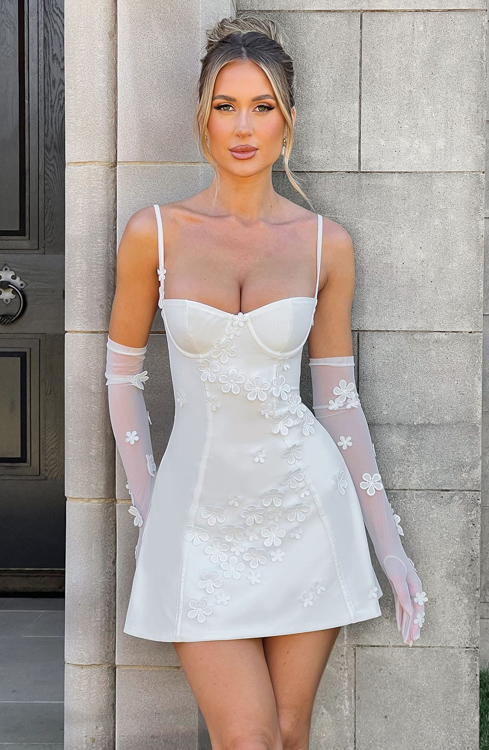 Dalary Mini Dress - Ivory - Napalia