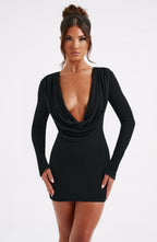 Danielle Mini Dress - Black - Napalia