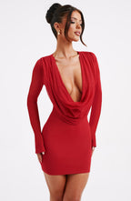Danielle Mini Dress - Red - Napalia