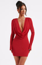 Danielle Mini Dress - Red - Napalia